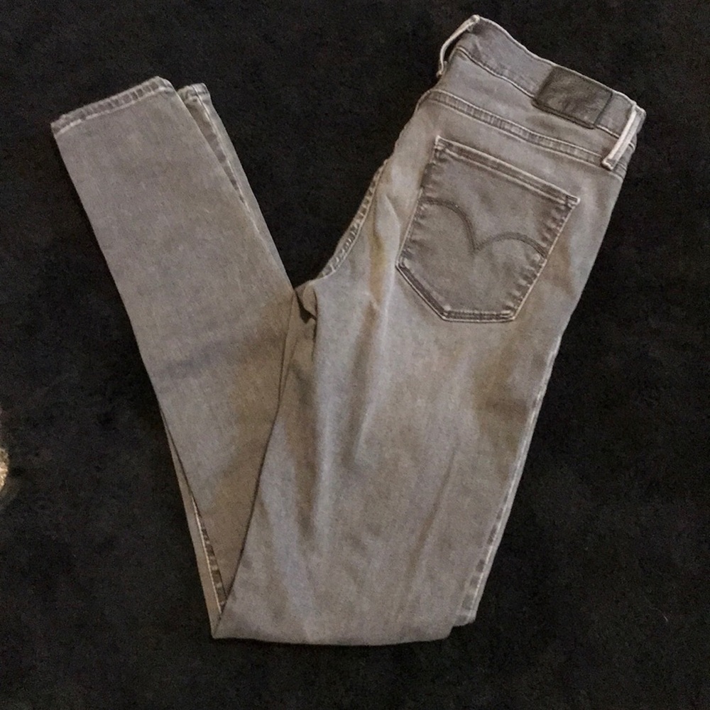 Levi’s 720 High Rise Super Skinny jeans, gray